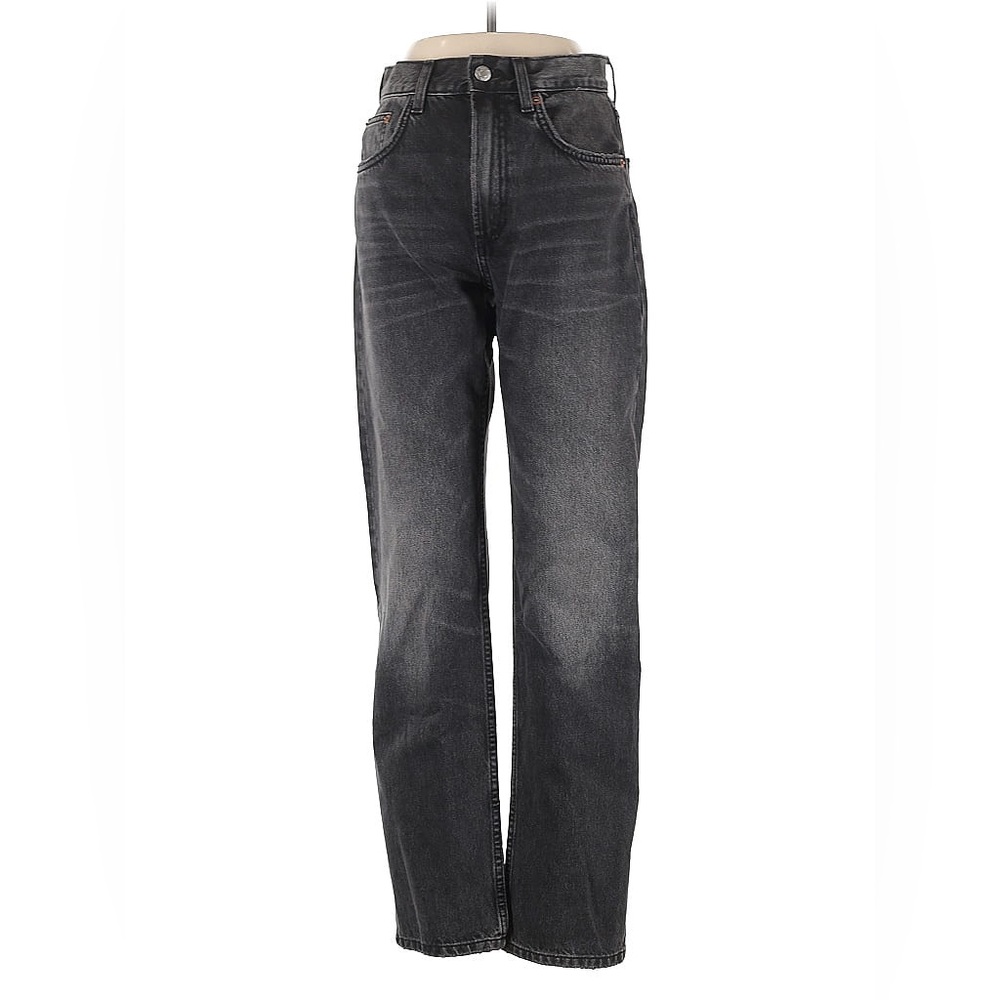 Zara Black/Gray Straight Leg Jean - Sz 6